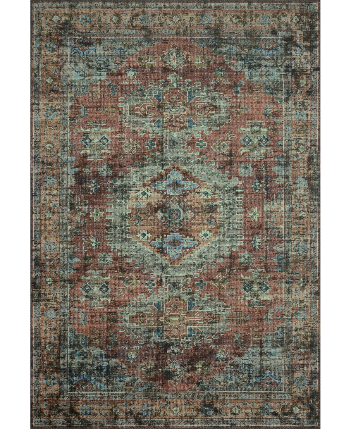 Loloi Ii Skye Sky-07 6' x 9' Area Rug - Terracotta