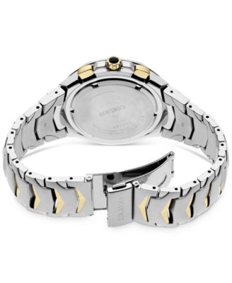 Men's Chronograph Coutura Two Tone Stainless Steel Bracelet Watch 46mm
