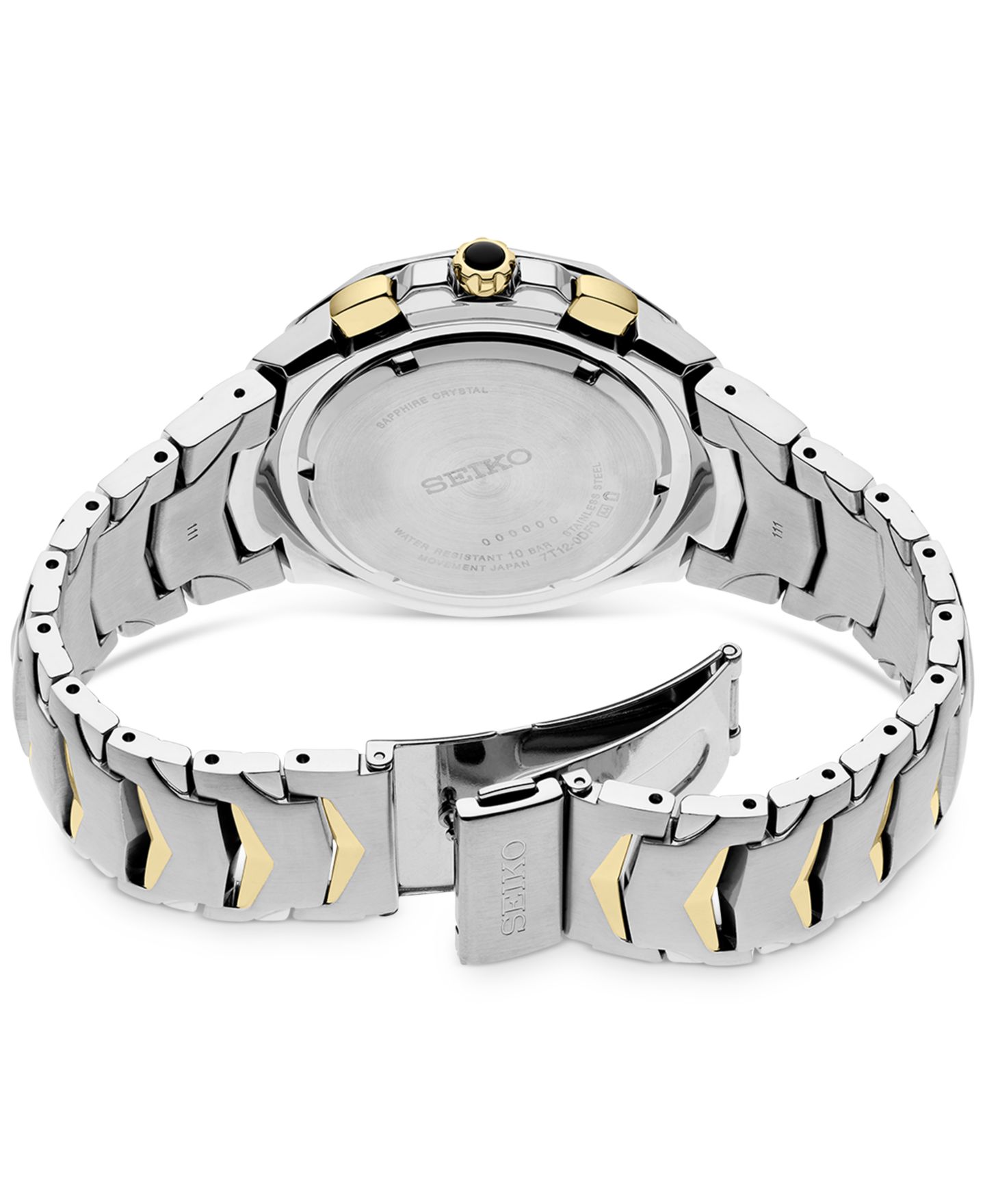 Мужские часы Seiko Chronograph Coutura Two Tone Stainless Steel Bracelet Watch 46mm — фото 3