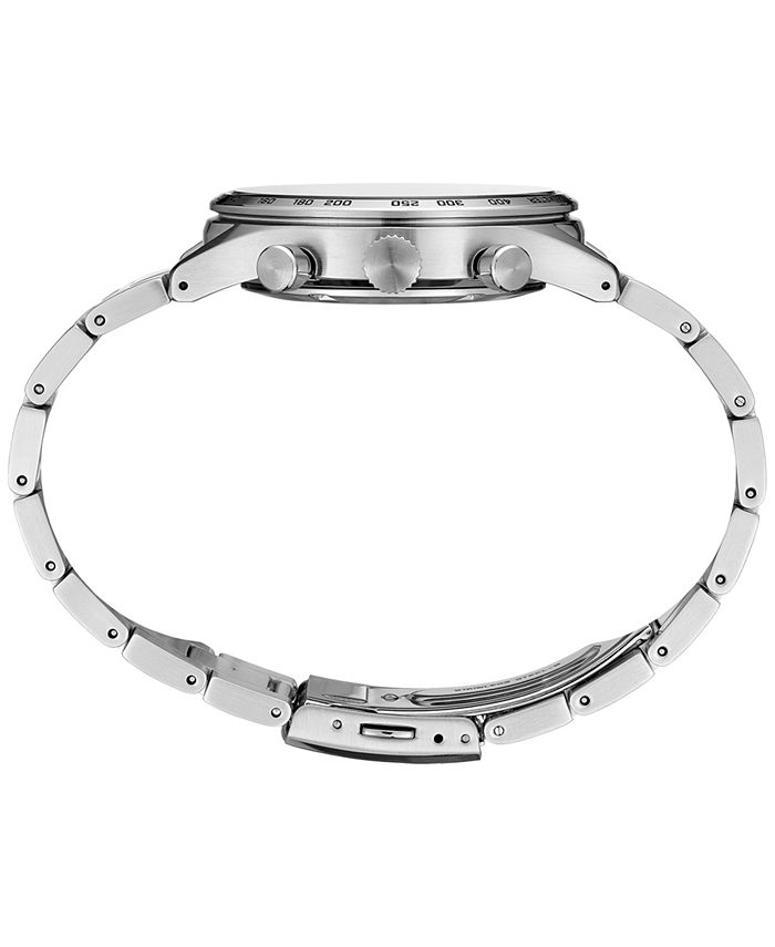 Seiko Men's Chronograph Essentials Stainless Steel Bracelet Watch 43mm ...