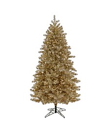 7.5' Pre-Lit Christmas Platinum Metallic Tree