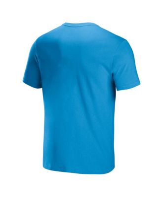 Men's NFL X Staple Blue Carolina Panthers Lockup Logo Short Sleeve T-shirt