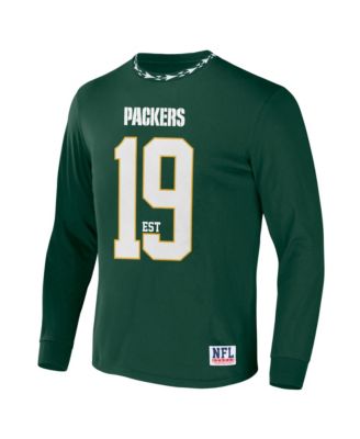 Men's NFL X Staple Hunter Green Green Bay Packers Core Long Sleeve Jersey Style T-shirt