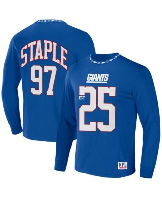 New York Giants NFL x Staple Core Team Long Sleeve T-Shirt - Blue