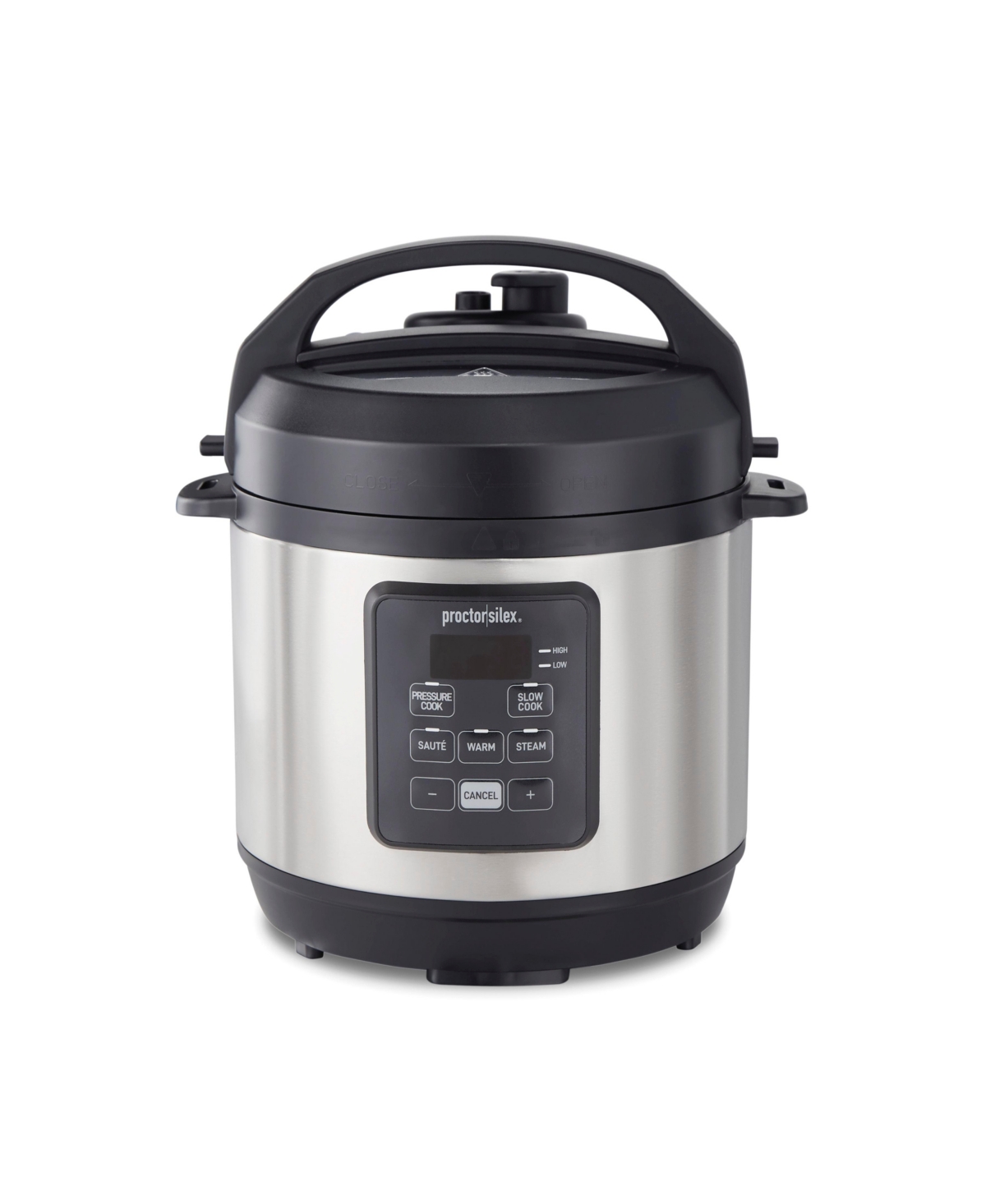 Proctor Silex 3 Quart Simplicity Pressure Cooker In Black And Stainless Steel