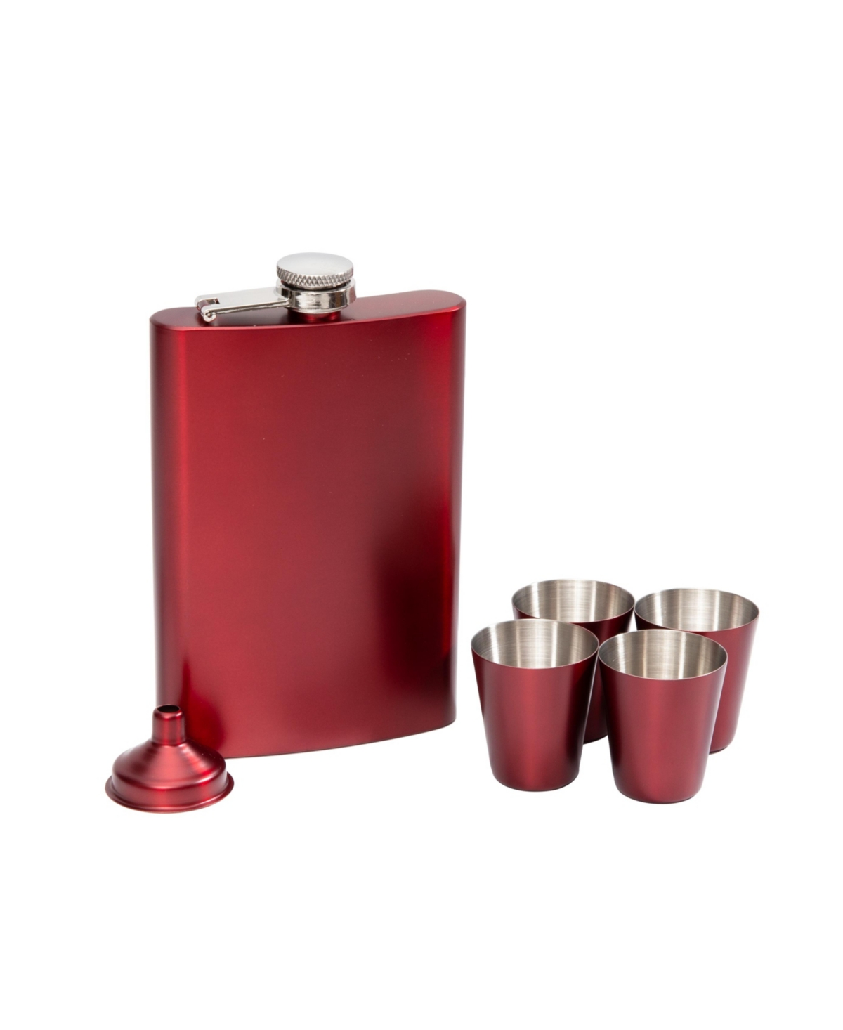 Cambridge Flask, 6 Piece Set In Red