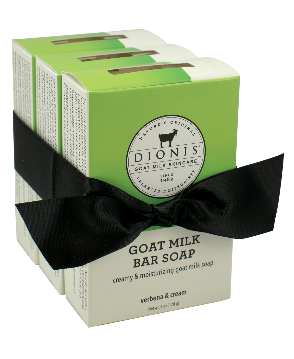 Dionis Verbena Cream Goat Milk Bar Soap Bundle, Pack of 3