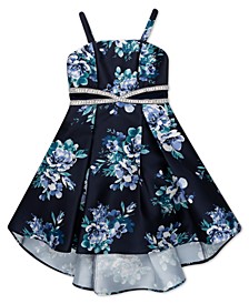 Big Girls Social High-Low Floral Party Dress