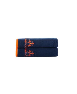 Brooks Brothers Contrast Frame Bath Towels In Green