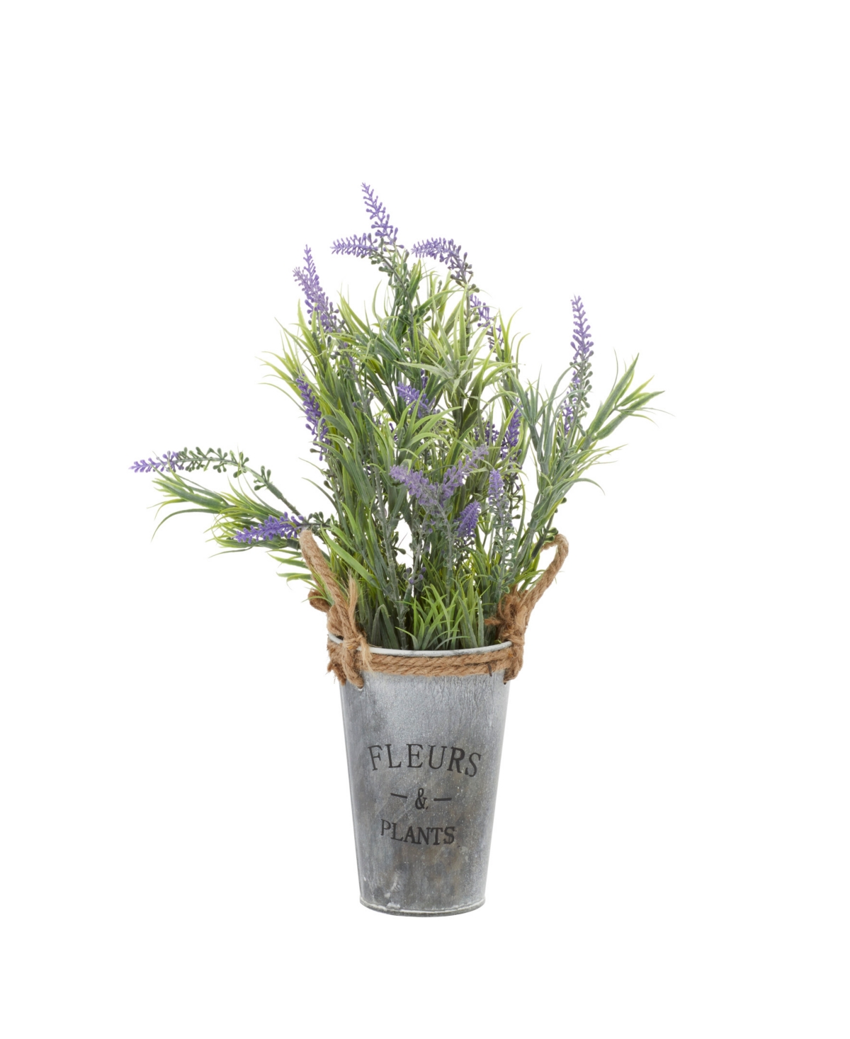Contemporary English Lavender Artificial Plant, 14.45" - Gray