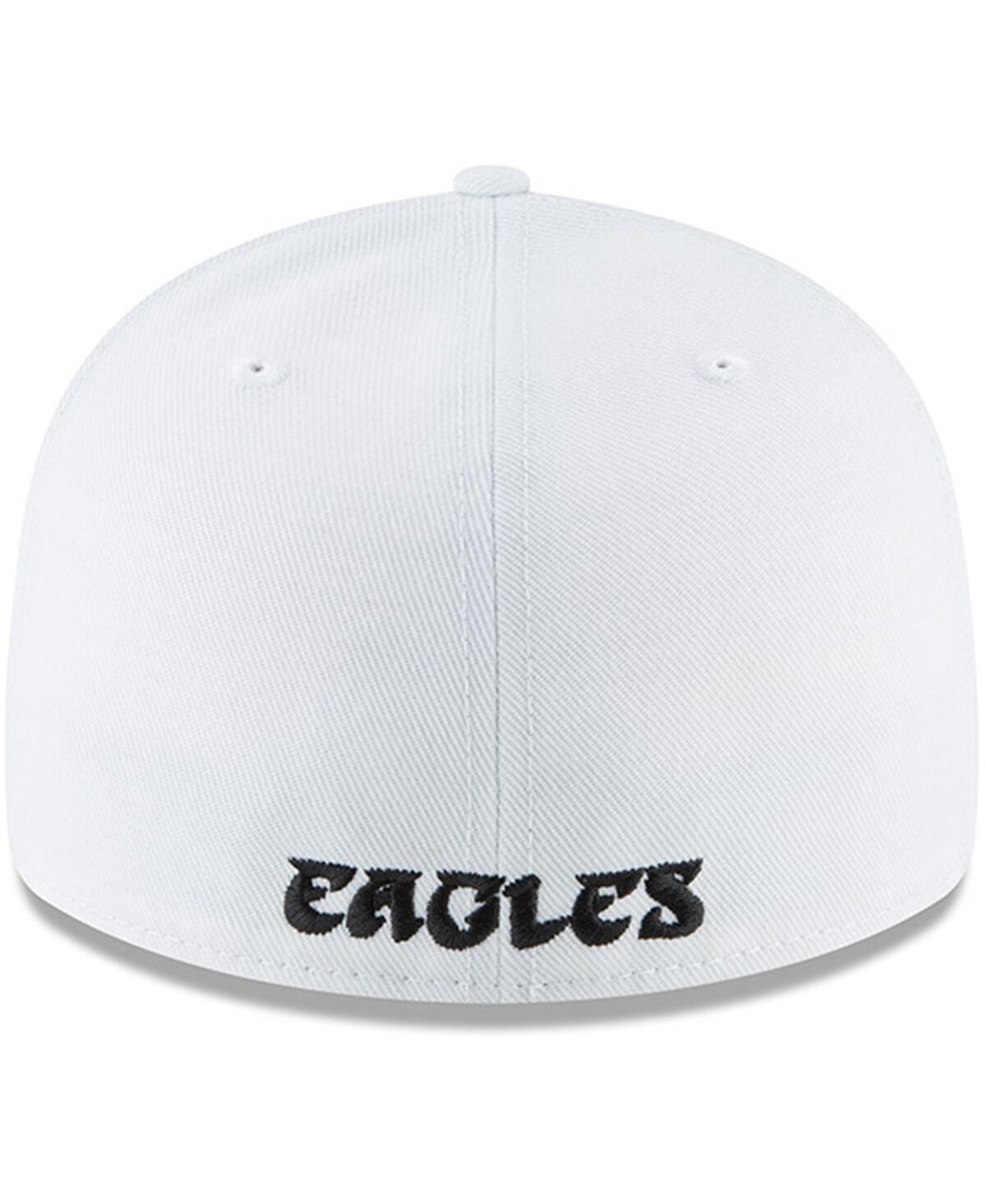 Men's New EraPhiladelphia Eagles Throwback Logo Omaha Low Profile 59FIFTY Fitted Hat - White