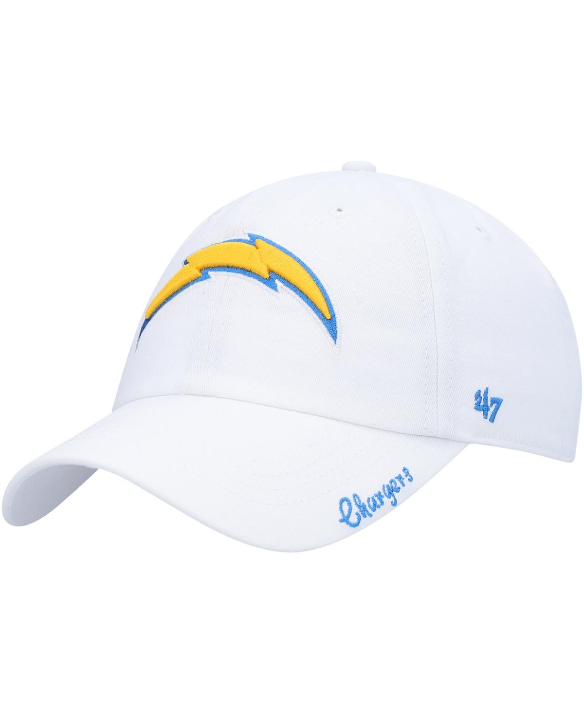 47 Brand Women's '47 White Los Angeles Chargers Miata Clean Up Logo Adjustable Hat