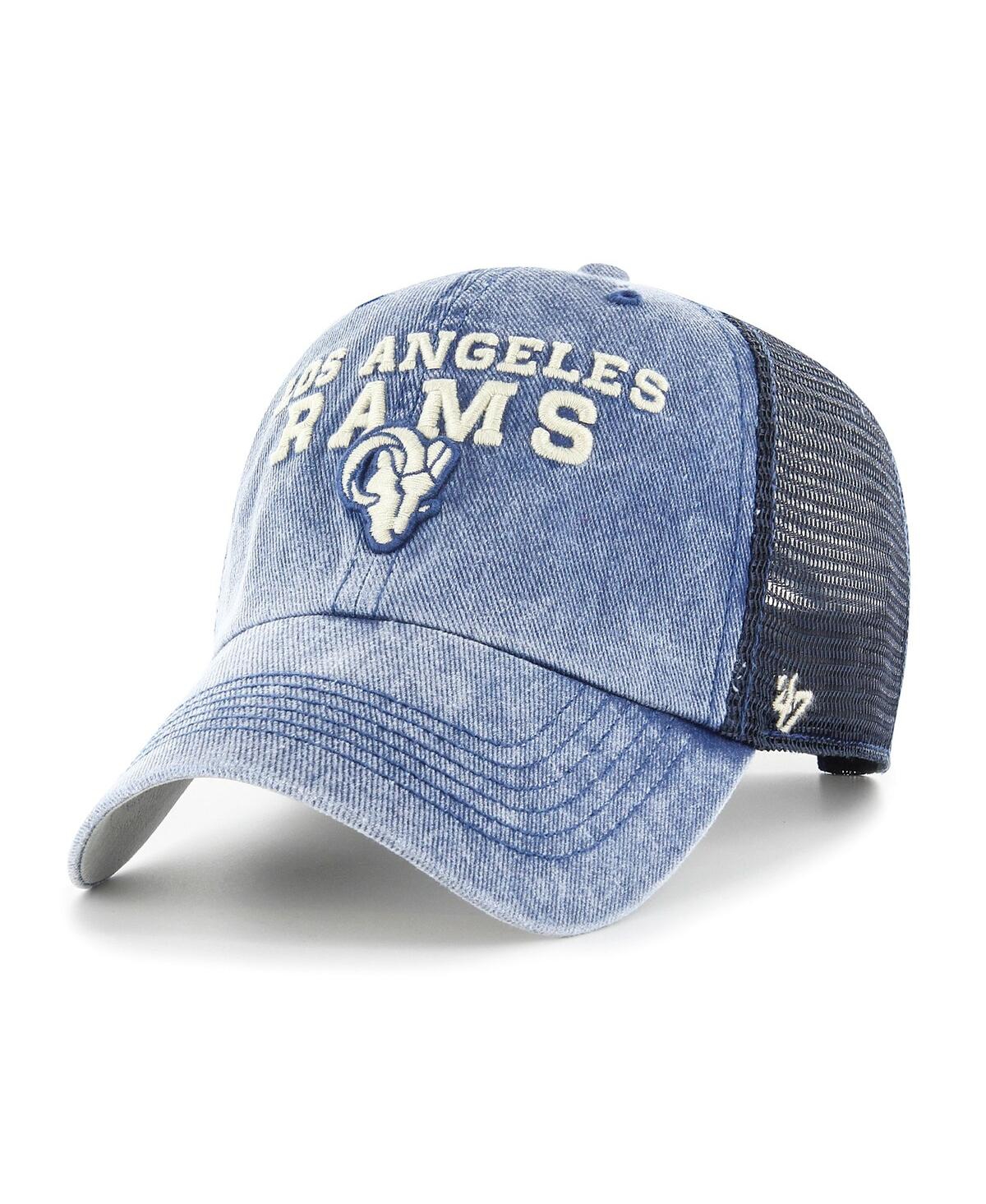47 Brand Men's '47 Navy Los Angeles Rams Drumlin Trucker Clean Up Snapback Hat