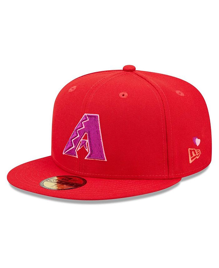 Men's New Era Red Arizona Diamondbacks White Logo 59FIFTY Fitted Hat