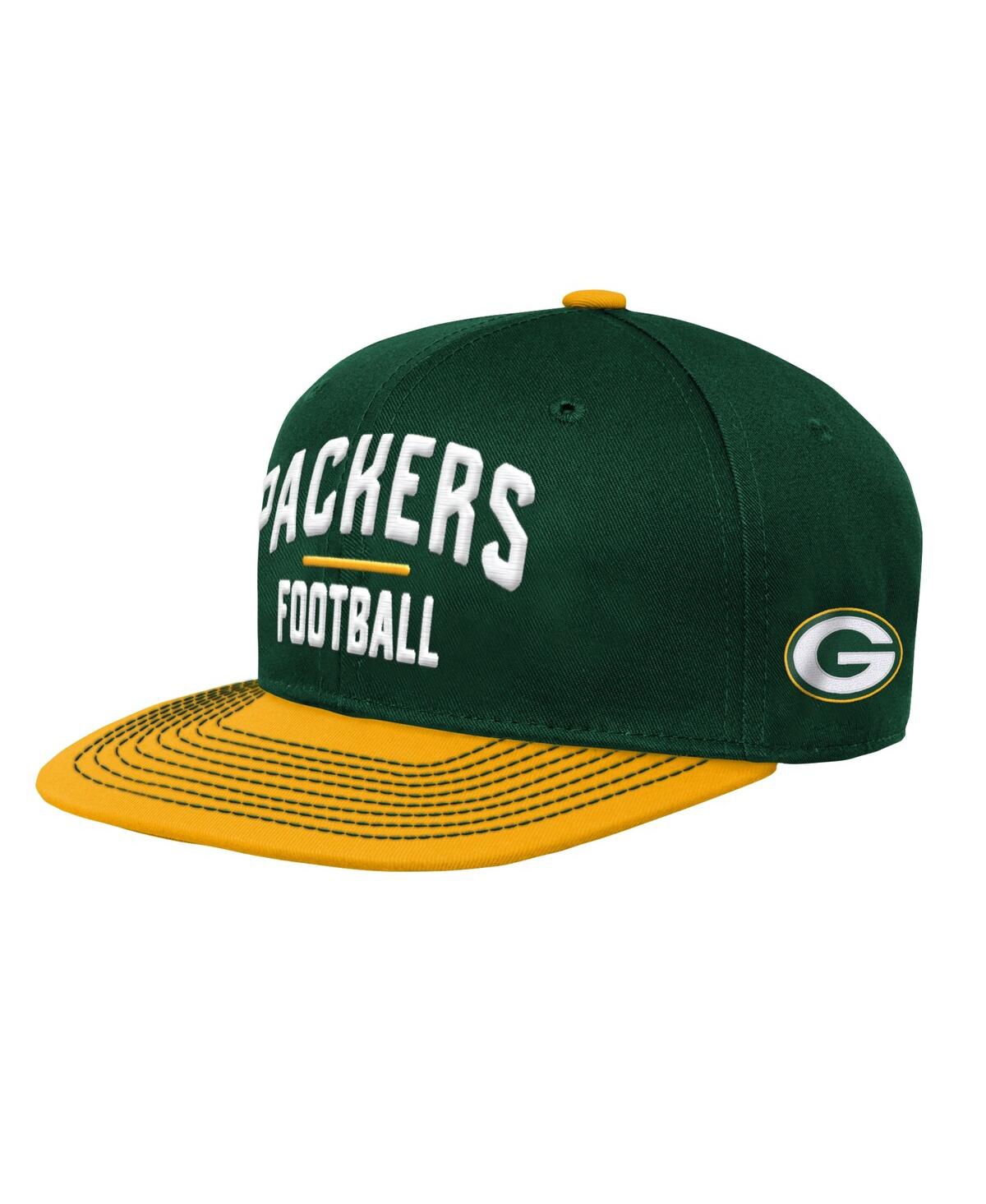 Shop Outerstuff Preschool Boys Green Green Bay Packers Lock Up Snapback Hat