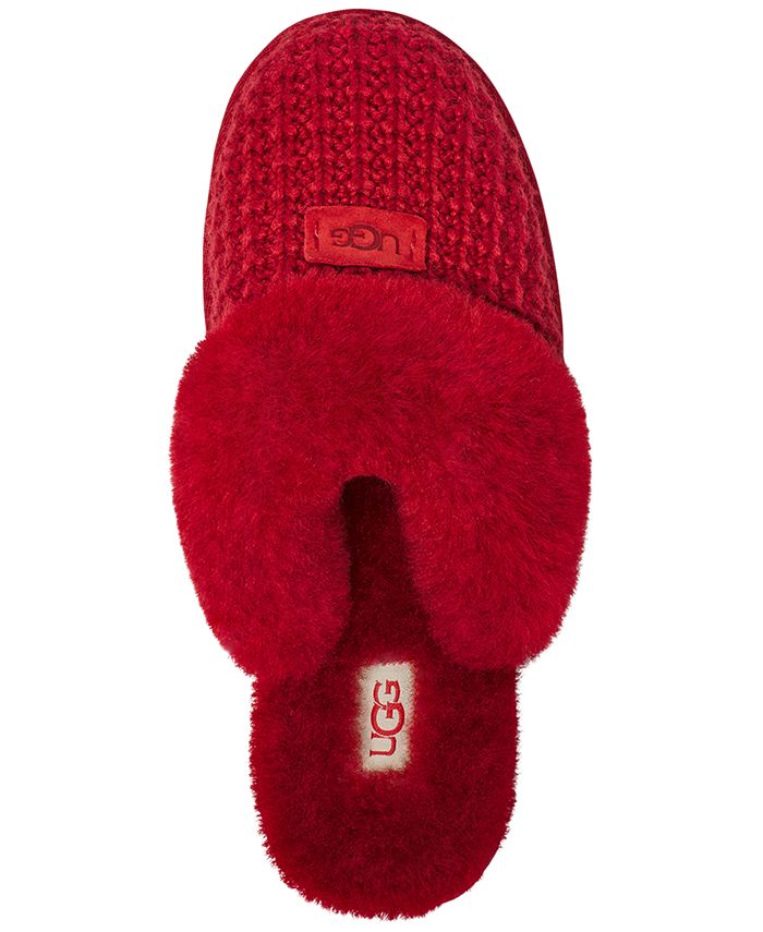UGG Women's Cozy Faux Shearling Slippers Red Size 7