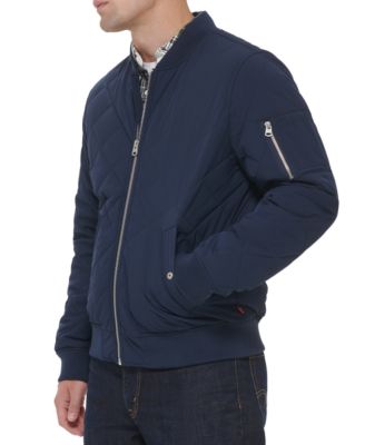 Men's Quilted Fashion Bomber Jacket