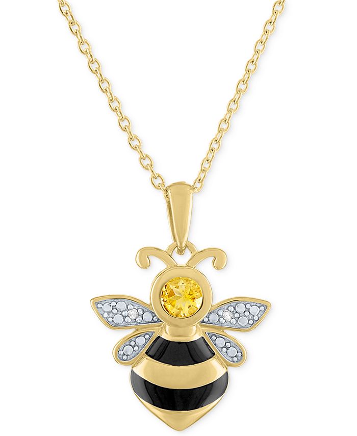 Macys outlet citrine necklace
