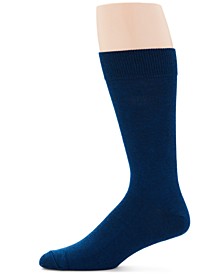Men's Solid Merino Luxe Crew Socks