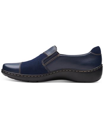 Clarks Women's Cora Charm Slip-on Flats In Dark Brown