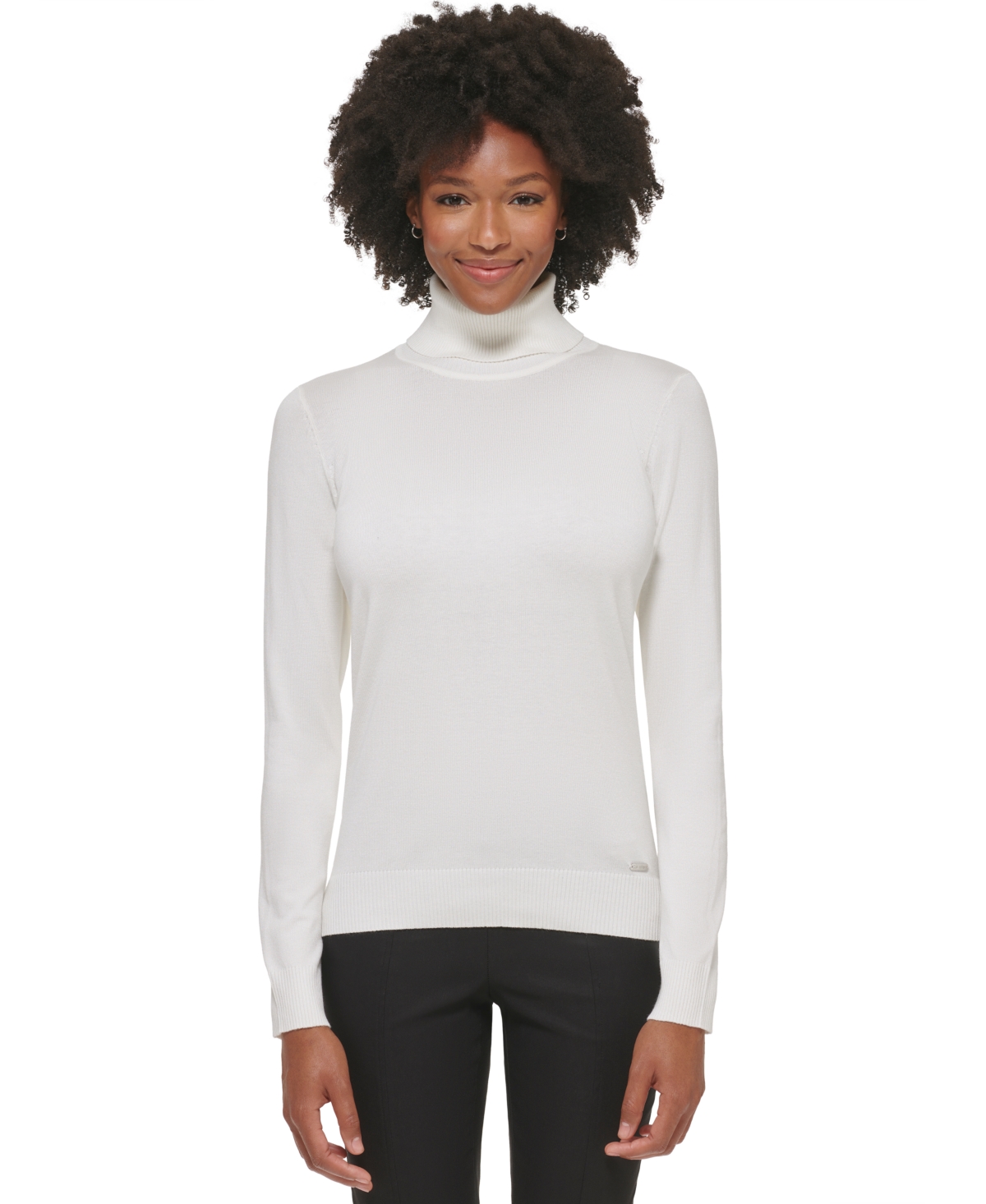 Calvin Klein Women's Ribbed Turtleneck Sweater