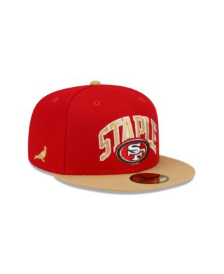 Men's X Staple Scarlet, Gold San Francisco 49ers Pigeon 59FIFTY Fitted Hat