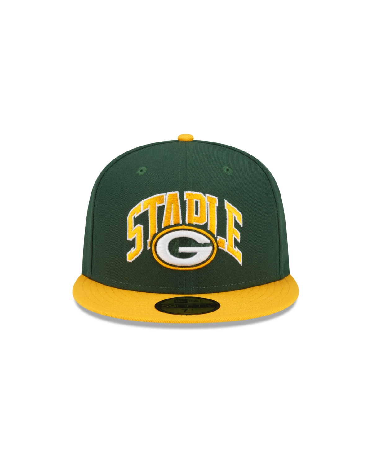 Men's New Era X Staple Gold Green Bay Packers Pigeon 59Fifty Fitted Hat - Gold