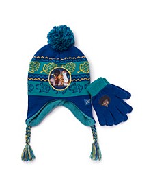 Big Girls Character License Cold Weather Hat and Gloves, 2 Piece Set