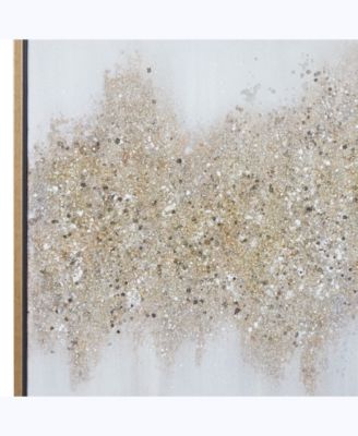 Metal Glam Abstract Framed Wall Art, 30" x 2" x 40"