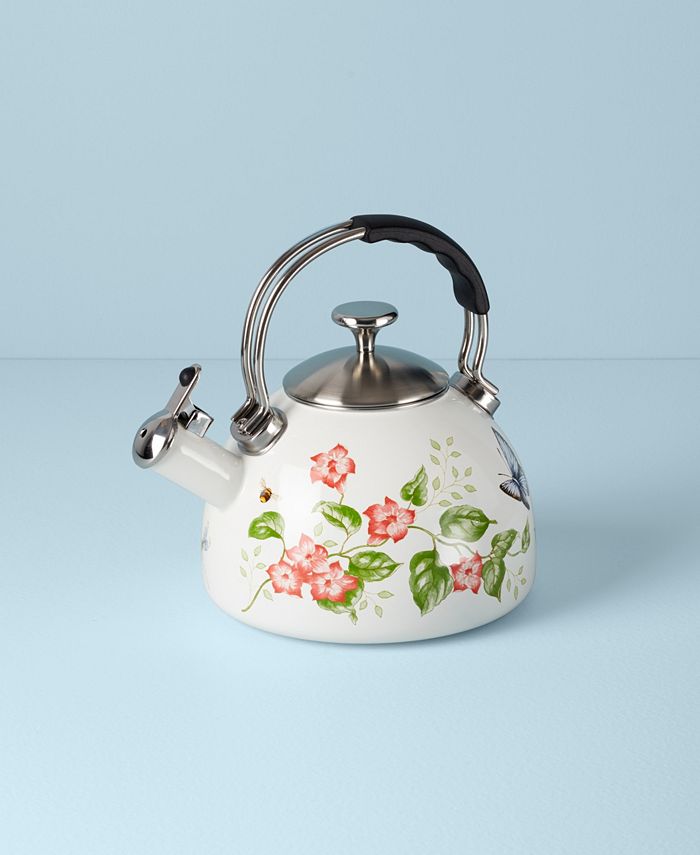 Lenox Butterfly Meadow Enameled Kitchen Tea Kettle Macy's