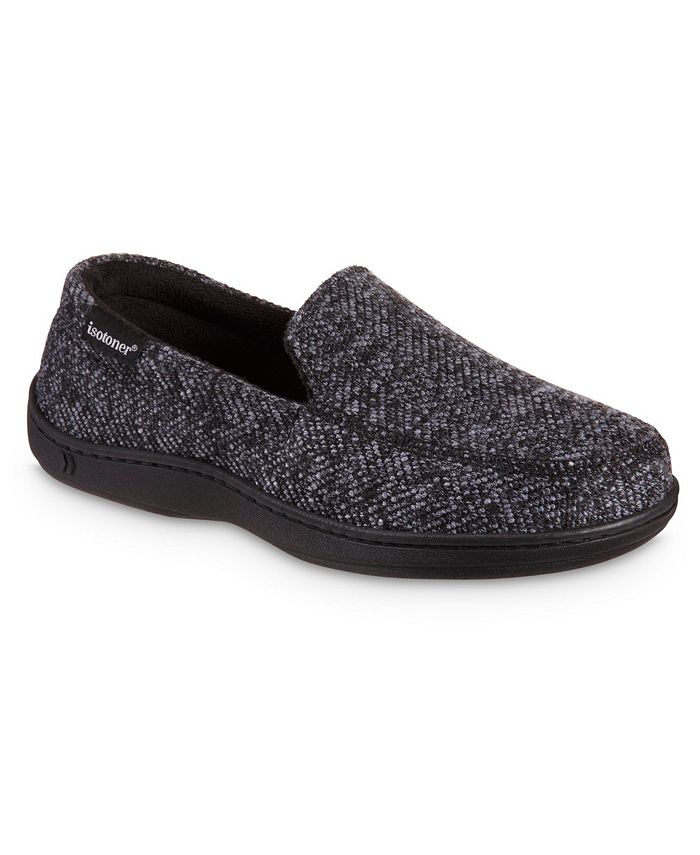 Isotoner Men's Advanced Memory Foam Herringbone Harvey Moccasin Comfort