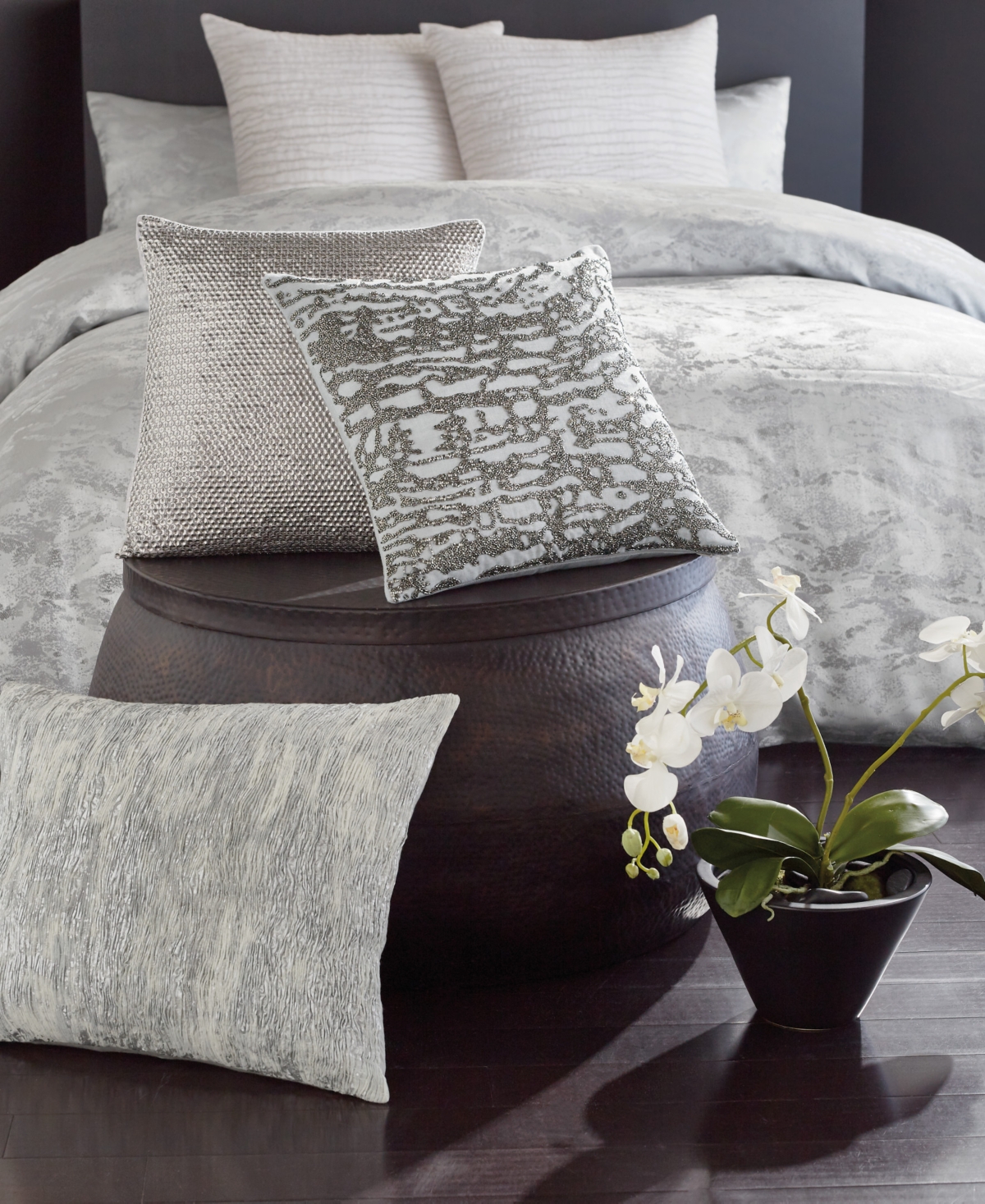 Donna Karan Home Luna Sequin Decorative Pillow, 16" x 16"
