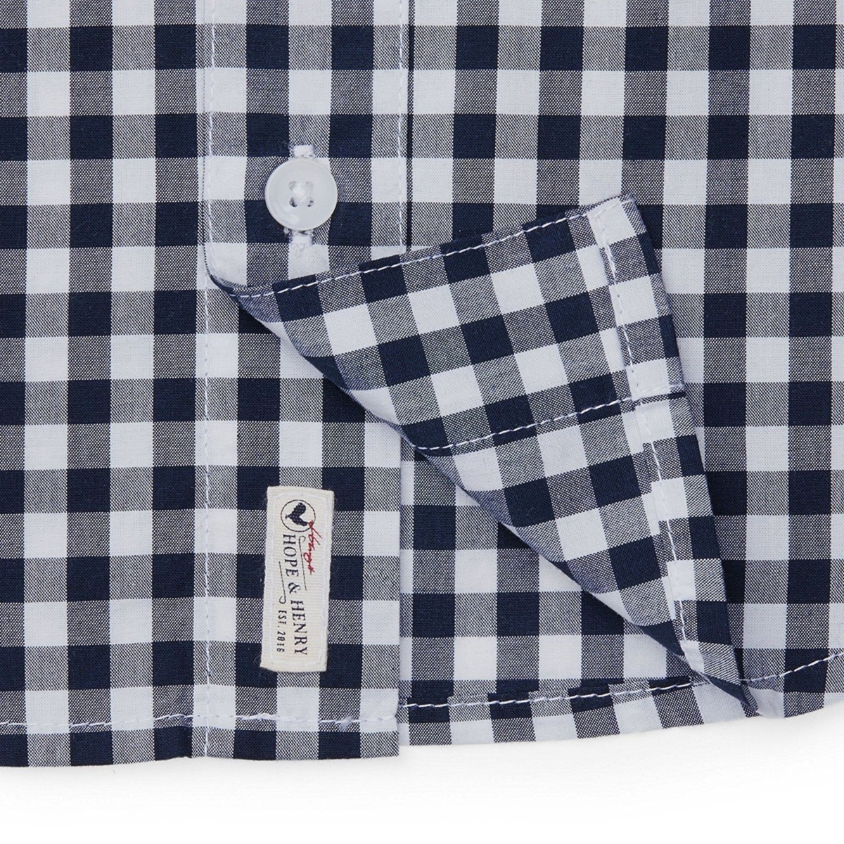 Hope & Henry Boys Organic Poplin Button Down Shirt