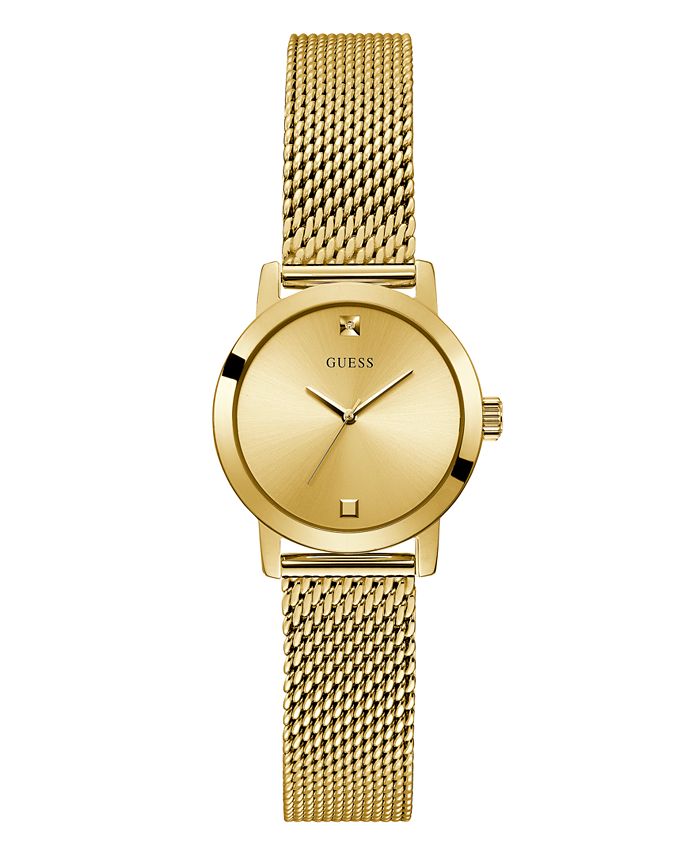 GUESS Women s Gold Tone Mesh Bracelet Watch 25mm Macy s