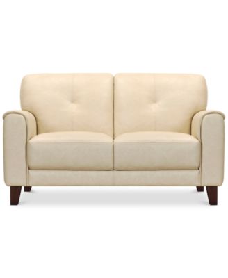 CLOSEOUT! Ashlinn 61" Tufted Pastel Leather Loveseat
