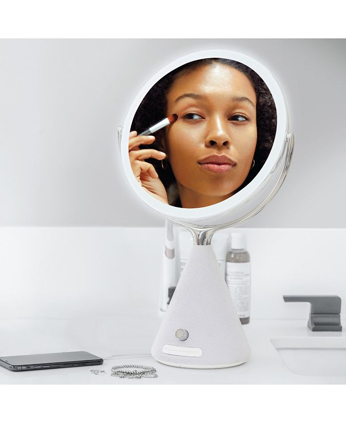 Sharper Image SpaStudio Vanity Sound Bluetooth LED Mirror Macy's