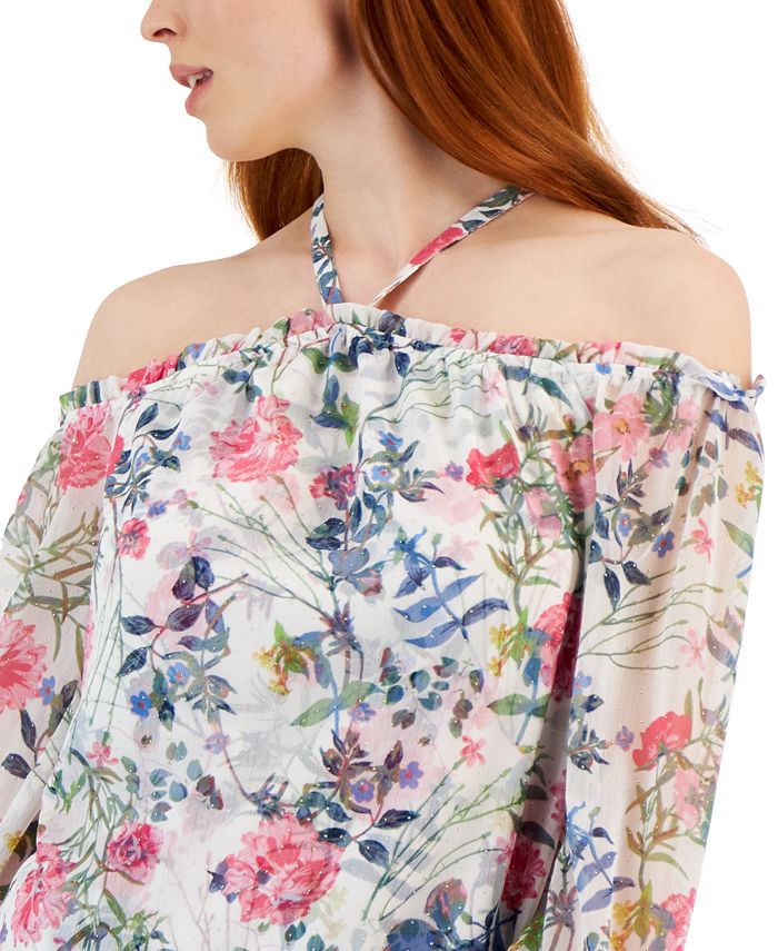 INC International Concepts Cold Shoulder Blouse main image 0