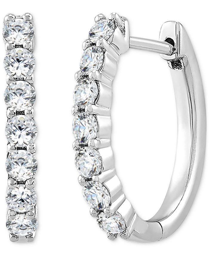 Forever Grown Diamonds Lab-Created Diamond Small Hoop Earrings (5/8 ct ...