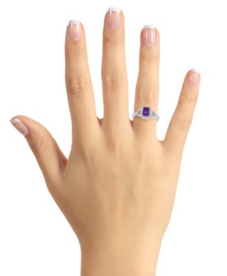 Topaz (1/3 ct. t.w.) Halo Ring in Sterling Silver