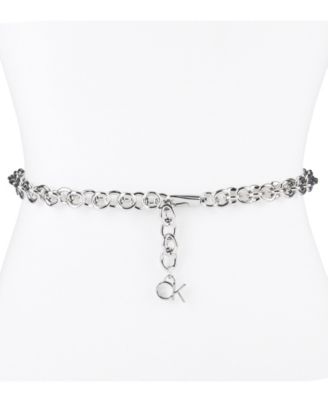 Inc Metal Chain Belt, Created for Macy's - Silver