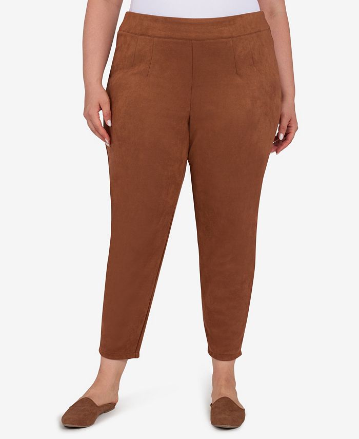 HEARTS OF PALM Plus Size Spice is Nice Faux Suede Ankle Pant Macy's