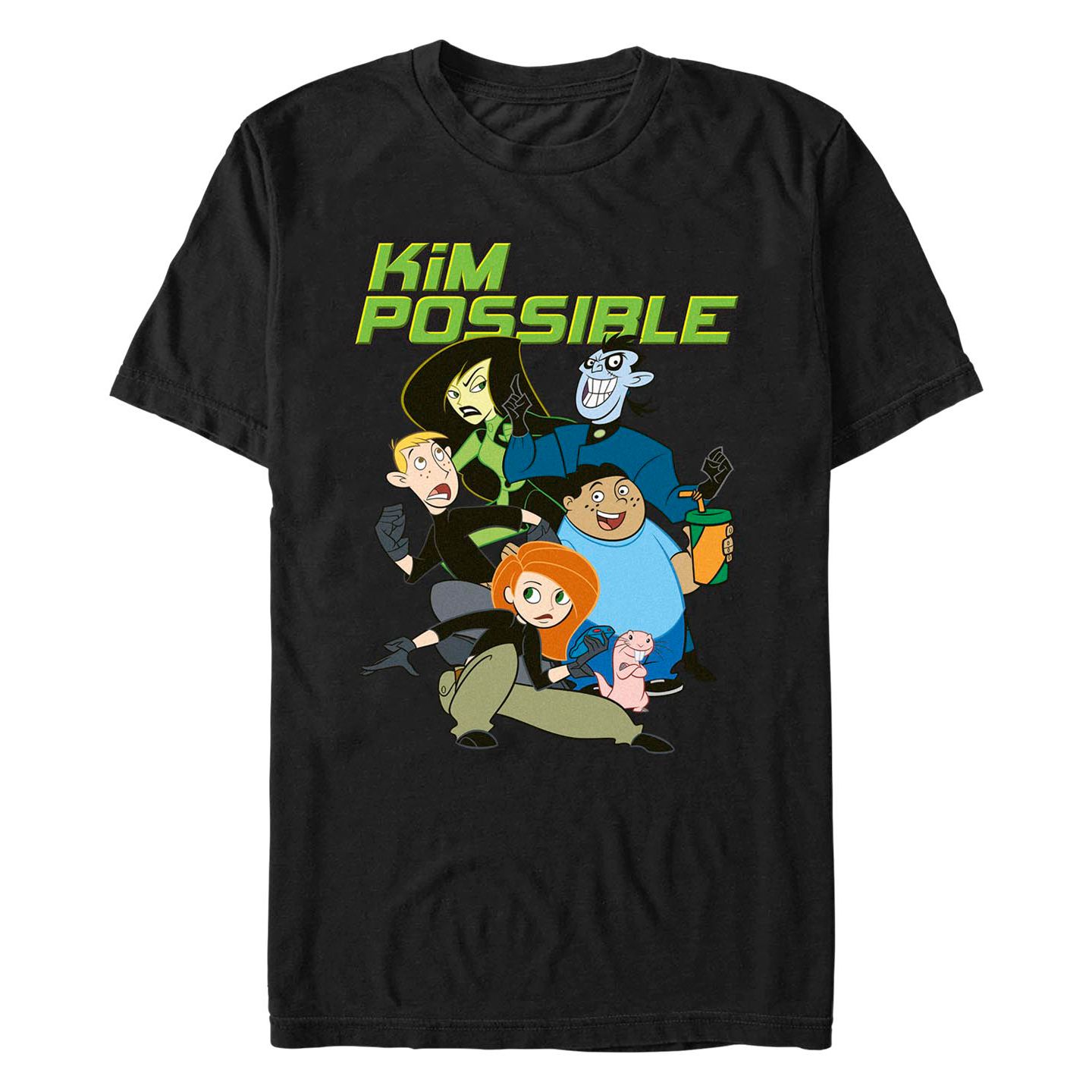 Мужская футболка Fifth Sun Kim Possible Group Logo Short Sleeve, цвет: Чёрный — фото 1