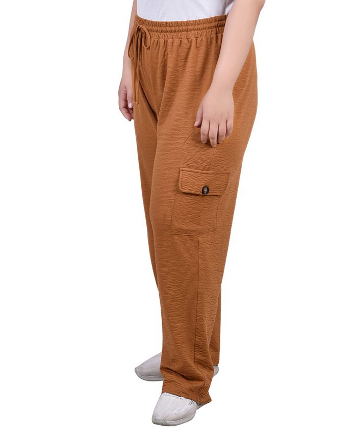 NY Collection Plus Size Knit Gauze Pants Macy's