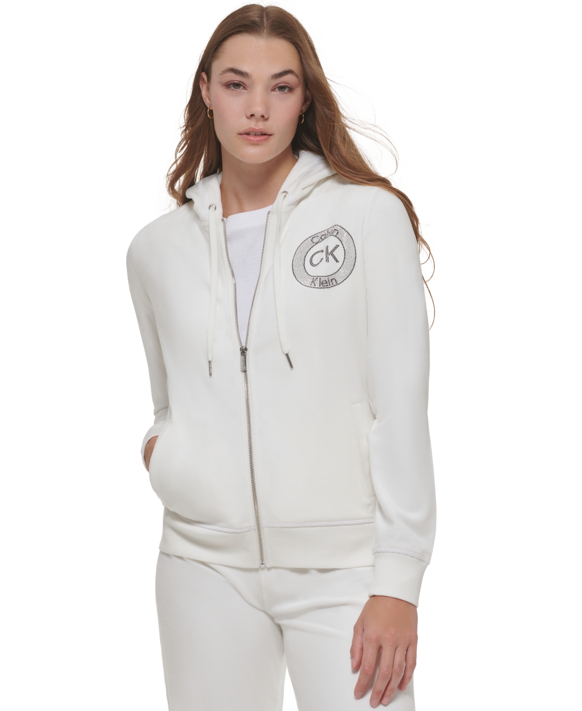 Calvin klein velour jacket clearance