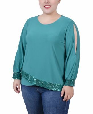 macy's last act plus size tops