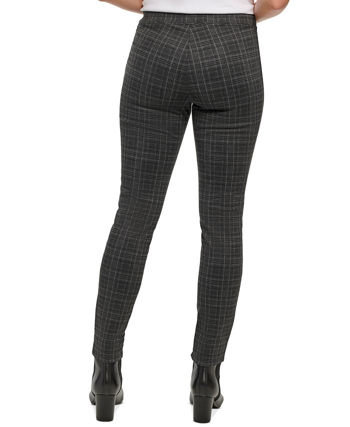 Calvin Klein Women's Plaid Compression Leggings & Reviews Pants