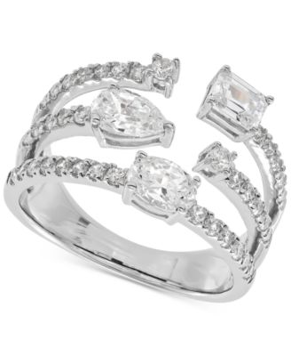 Grown With Love - Lab Grown Diamond Multi-Cut Multirow Ring (1-1/2 ct. t.w.) in 14k White Gold