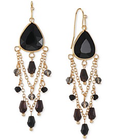 Gold-Tone Stone & Bead Shaky Chandelier Earrings, Created for Macy's