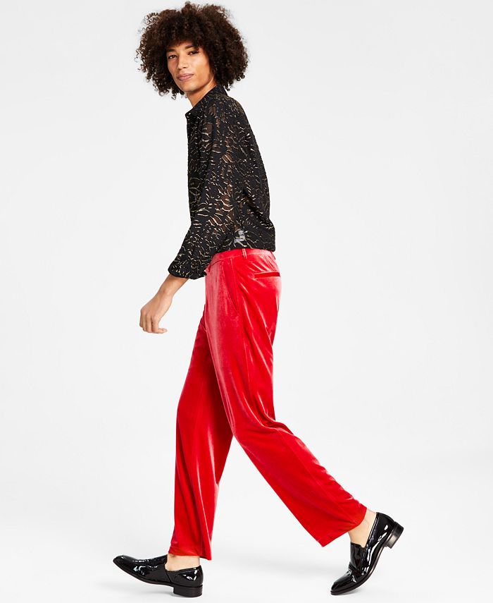 I.N.C. International Concepts Men's Owen SlimFit Velvet Suit Pants, Created for Macy's Macy's