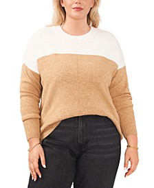 Plus Size Colorblocked Sweater